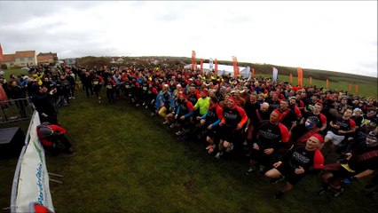 Les participants de la Viking's Day 2016 à l'échauffement