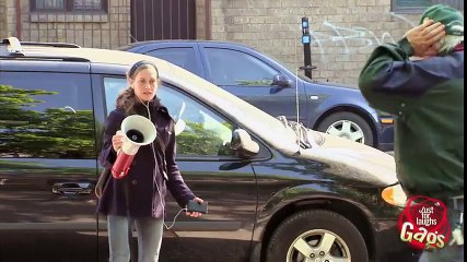 Megaphone Accident Prank