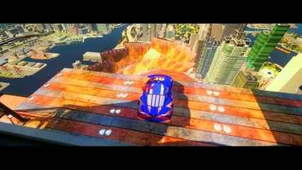 HULKBUSTER IRON MAN Driving His New Custom Rayo Mcqueen Cars! (Disney Pixar Cars)