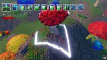 Lego Worlds - Wheelbarrow   Mushrooms (6) stampylonghead stampylongnose stampy