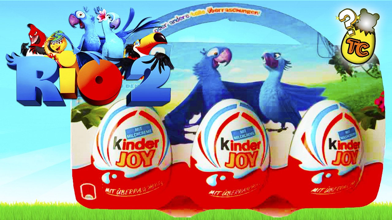 RIO 2 KINDER JOY SURPRISE EGGS UNBOXING TOYS FOR KIDS | Toy Collector ...