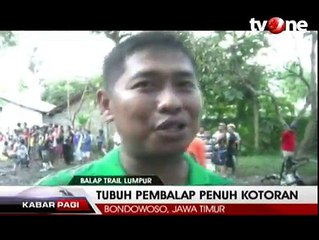 Aksi Ekstrim Balap Trail di Area Sawah Berlumpur