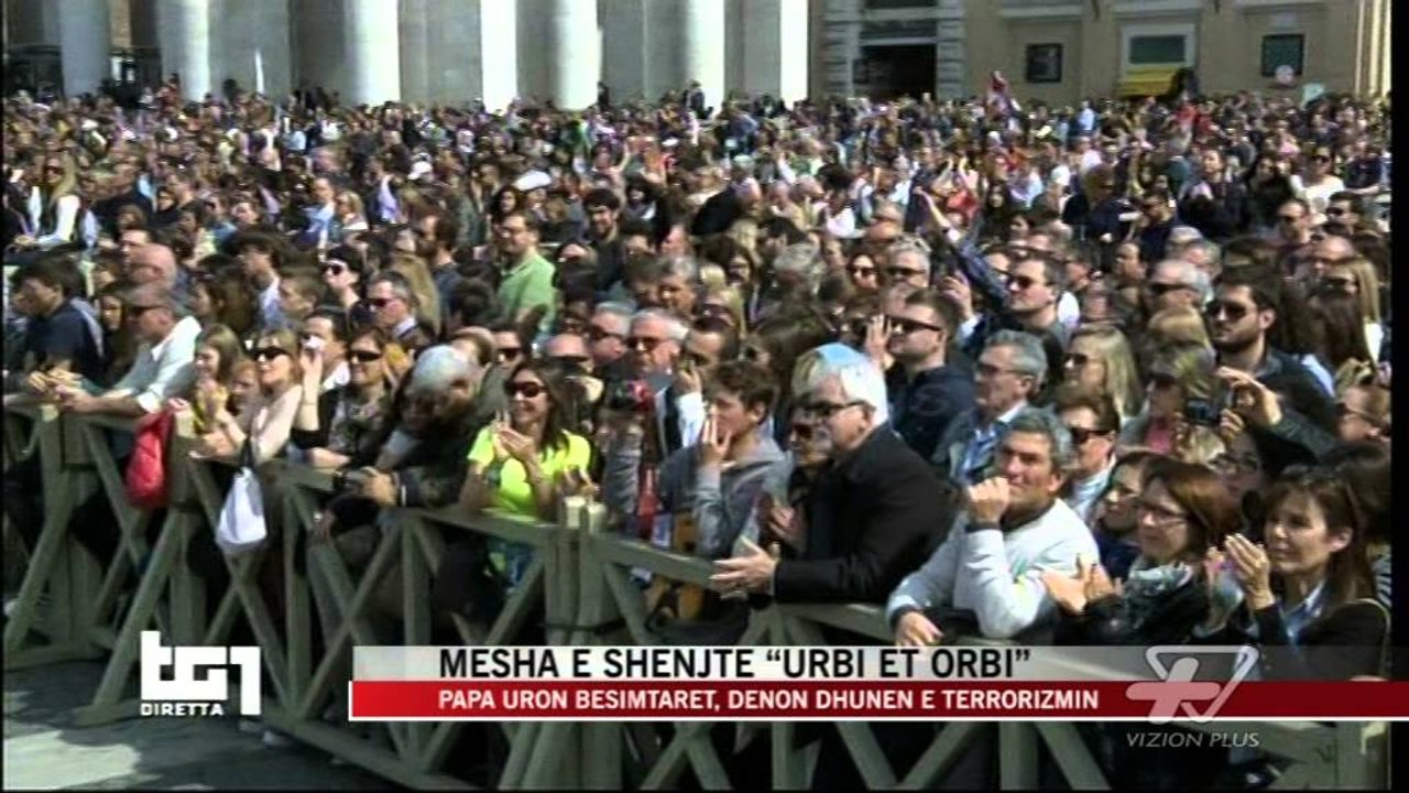 Mesha e shenjtë “urbi et orbi” - News, Lajme - Vizion Plus