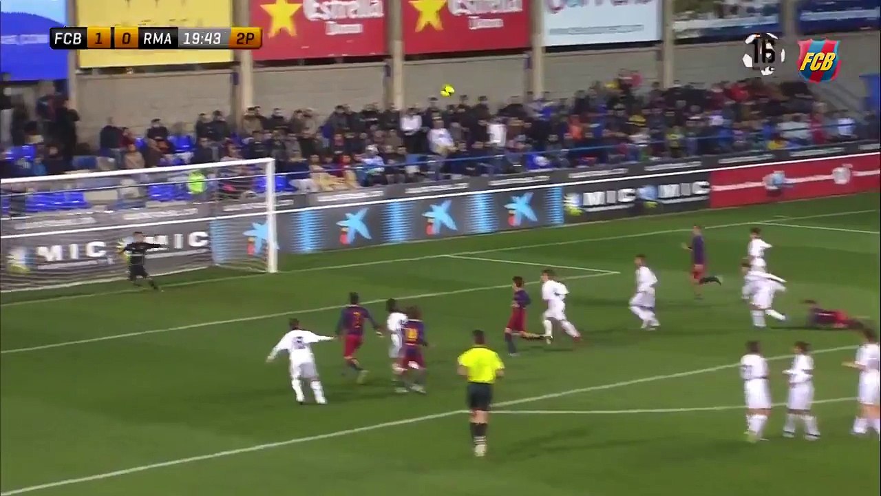 Barcelonalı çocuktan Miniclasico'da harika frikik golü