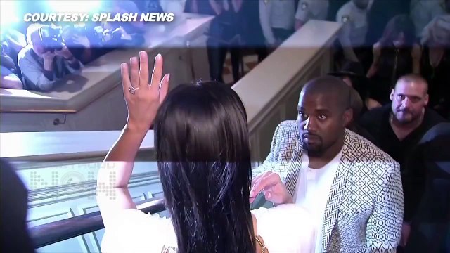 Kim Kardashian INSANE CLEAVAGE At Kanye Yeezy Show