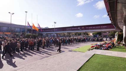 Tribute to Johan Cruyff at Camp Nou