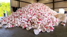 From Beverage to Bench: Recycling Polystyrene