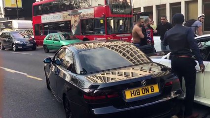 Aggressive BMW driver in London and fight !!