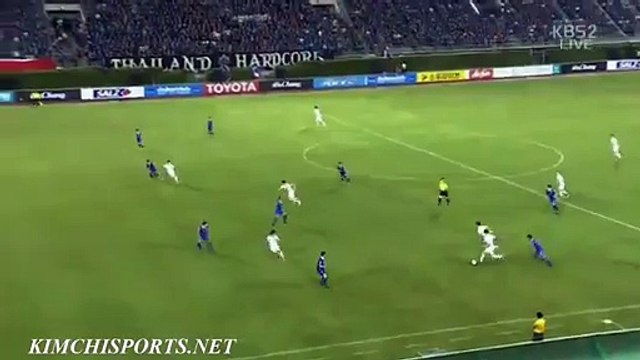 Hyun-Jun Suk Goal - Thailand 0-1 South Korea (Friendly Match 2016)