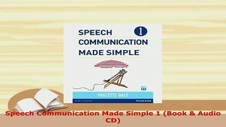 PDF  Speech Communication Made Simple 1 Book  Audio CD Ebook