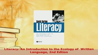 PDF  Literacy An Introduction to the Ecology of  Written Language 2nd Edtion PDF Online