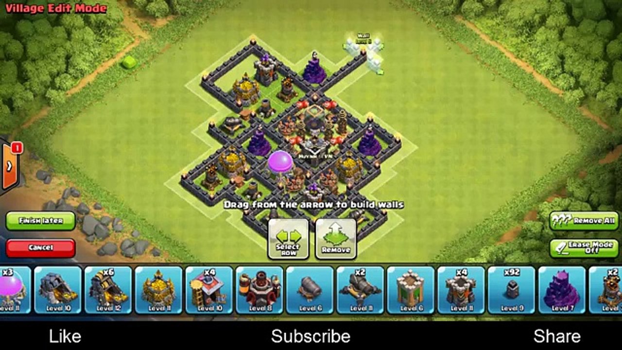 Clash of Clans - Best Farming Base  TH10 Forever Anti- All