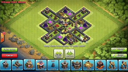 Clash of Clans - Best Farming Base  TH10 Forever Anti- All