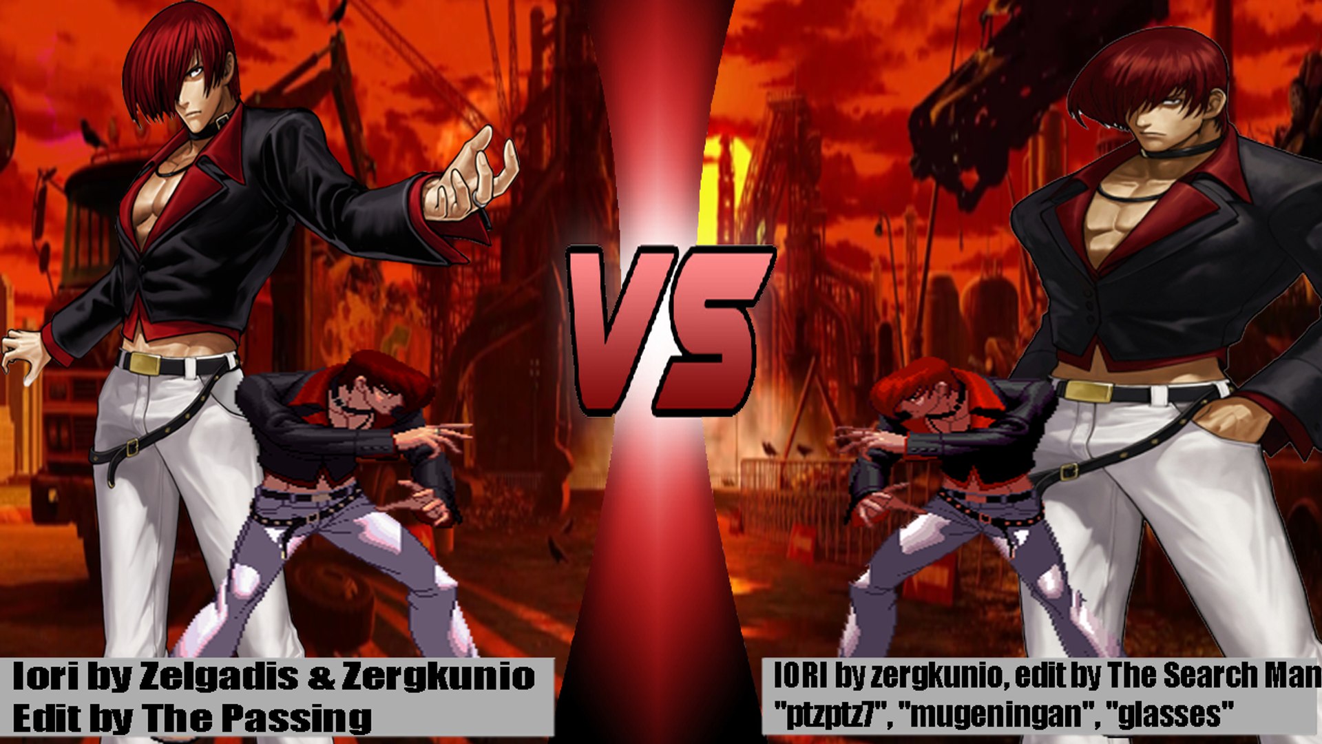 KOF Mugen] Orochi Iori vs Final Iori Yagami (Kill's Flames Iori