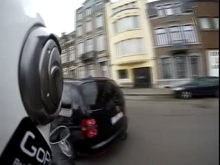 Un road rage entre un motard et un automobiliste à Liège (Belgique)
