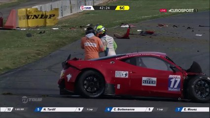 GT Tour 2016 @ Nogaro - Bottemanne big Crash