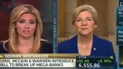Elizabeth Warren Destroys CNBC Anchors