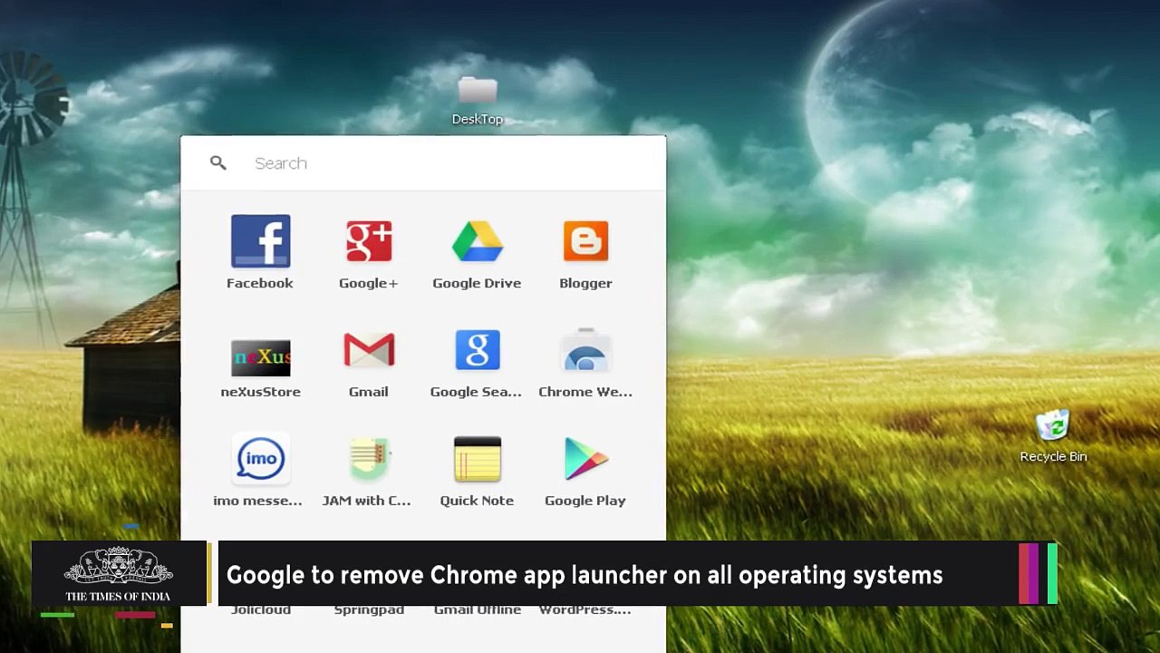 Google to remove Chrome app launcher on all operating systems