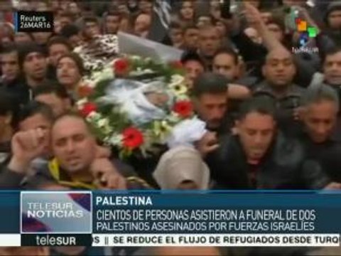 Palestinos repudian asesinato de dos connacionales por israelíes
