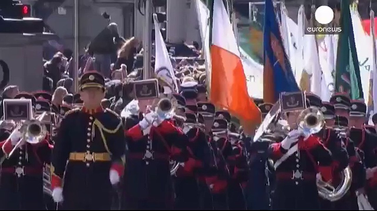 Easter Uprising centenary parade draws massive crowds
