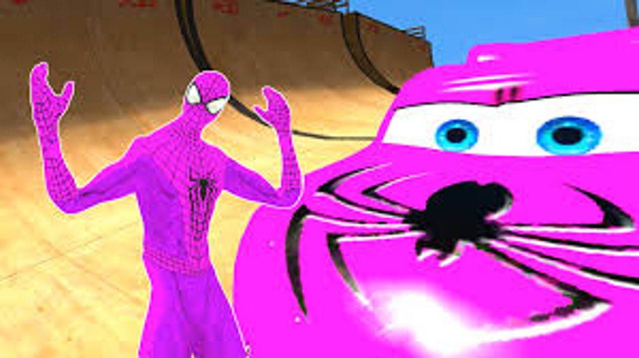PINK Spiderman & PINK Lightning McQueen CARS & Nursery Rhymes Songs for Children