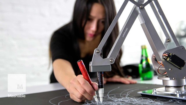 Tech masterpiece: Artist builds a robot to draw with her