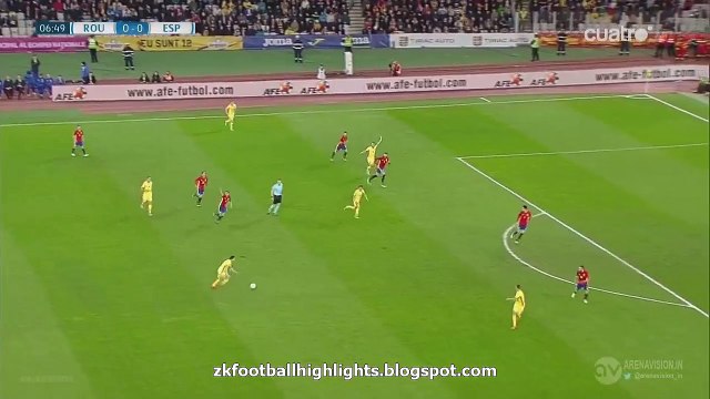 Romania 1st Big Chance - Romania 0-0 Espana 27.03.2016