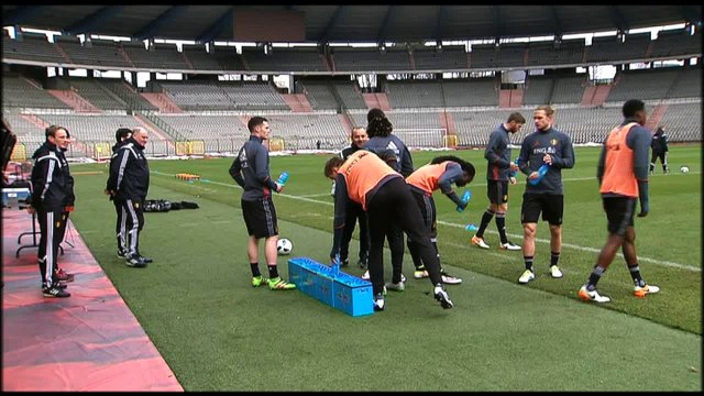 Les Diables rouges s'entraînent avant d'aller au Portugal