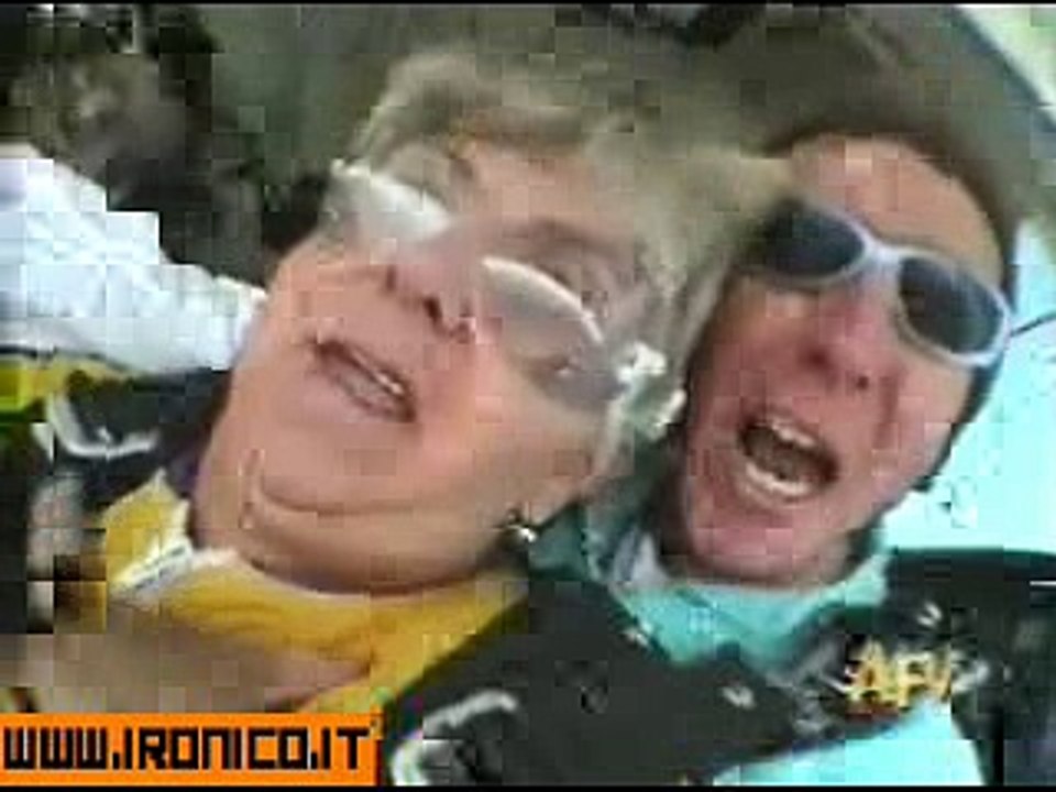 Sky diving Granny funny clip