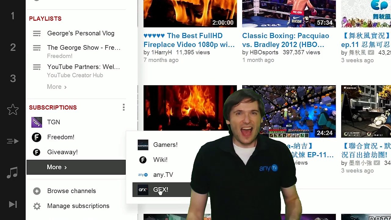 Freedom! has too many channels