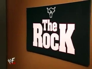 The Rock and Trish Flirting backstage