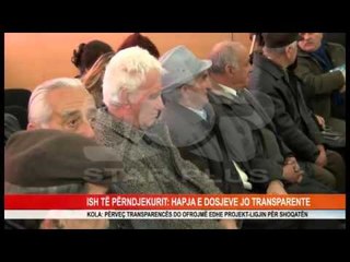 ISH TË PËRNDJEKURIT  HAPJA E DOSJEVE JO TRANSPARENTE
