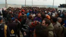 Refugees at Greece-Macedonia border clueless and exhausted