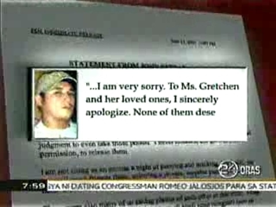 John Estrada Apologizes to Gretchen Baretto