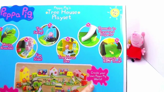 Peppa Pig Treehouse Playset Toy Review! Peppa invites George, Susie Sheep & all her friend