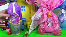 Vovô da Peppa Pig Trouxe Ovos de Páscoa Frozen Princesas Disney e Sofia Toys KInder Surp