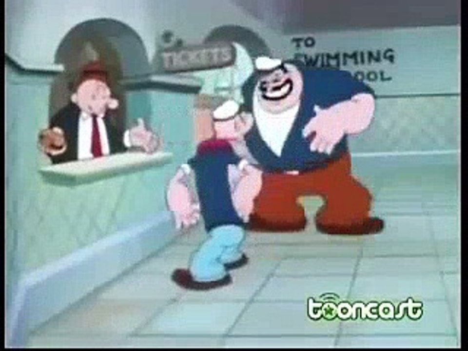 Popeye The Sailor - I Wanna Be A Lifeguard (Colorized)  Popeye Cartoon