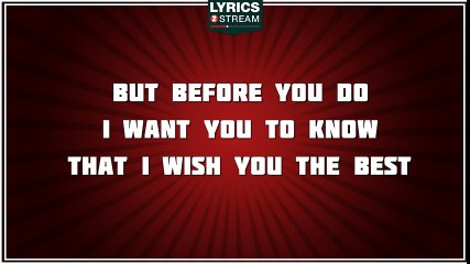 I Wish You'd Stay - Brad Paisley tribute - Lyrics