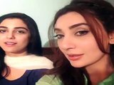 Ayesha Khan and Maya Ali Together Singing Man Mayal Theme Song