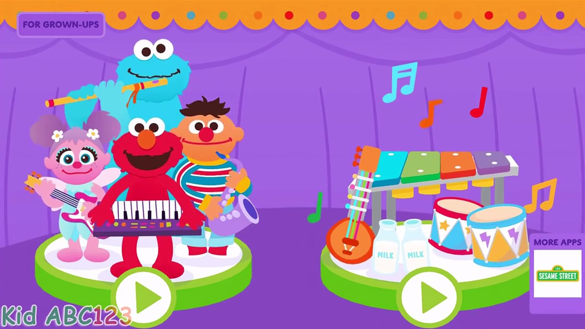 Sesame Street Makes Music NEW update Elmo Music Songs for Kids