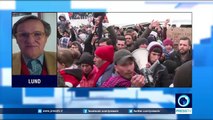 Thousands of refugees demonstrate at Greece-Macedonia border