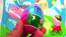 Peppa pig Surprise eggs & Play doh unboxing eggs Huevos sorpresa