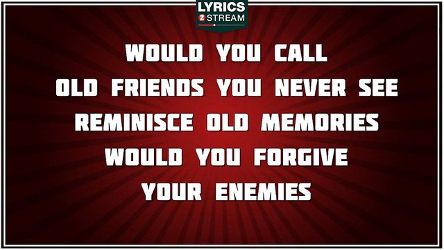 If Today Was Your Last Day - Nickelback tribute - Lyrics