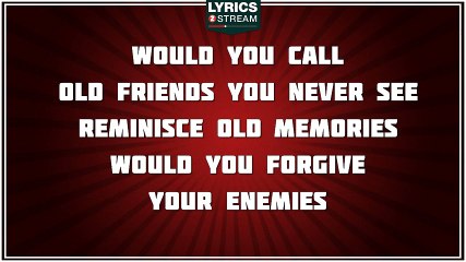 If Today Was Your Last Day - Nickelback tribute - Lyrics