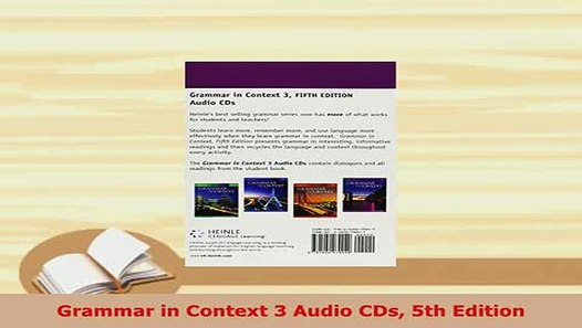 PDF Grammar in Context 3 Audio CDs 5th Edition Download Online video dailymotion