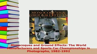 PDF  Monocoques and Ground Effects The World Manufacturers and Sports Car Championships in PDF Full Ebook