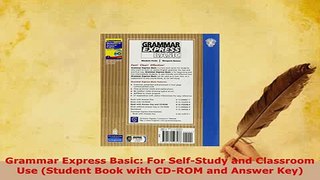 PDF  Grammar Express Basic For SelfStudy and Classroom Use Student Book with CDROM and Read Online