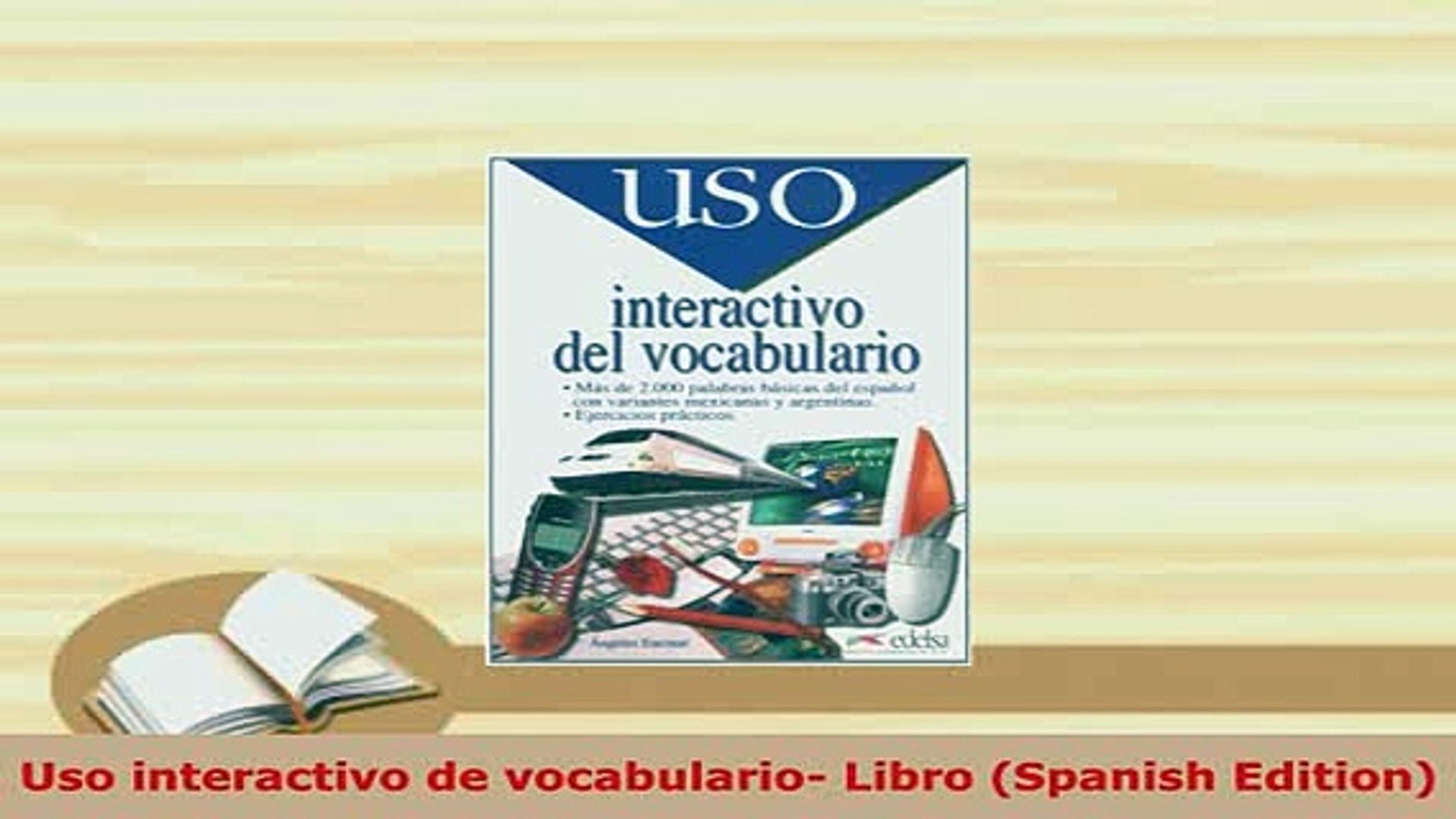 Pdf Uso Interactivo De Vocabulario Libro Spanish Edition Free Books - 