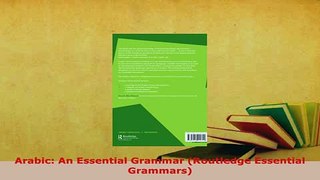 Download  Arabic An Essential Grammar Routledge Essential Grammars Free Books
