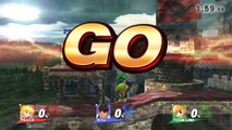 Super Smash Bros Wii U Online Battle Peach vs. Ryu vs. Toon Link